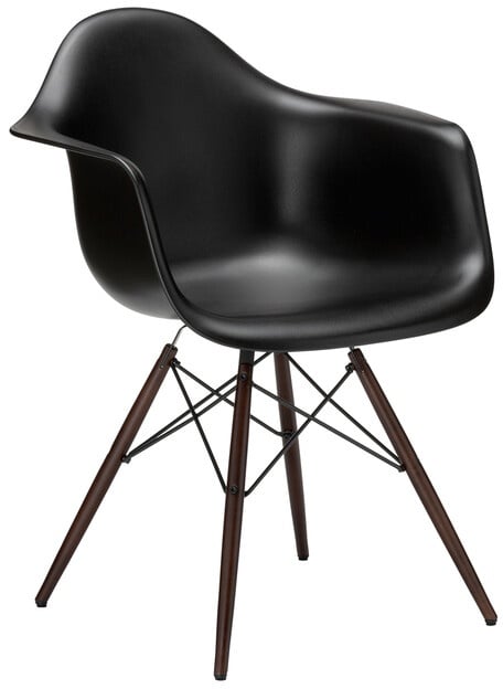 Vitra Stuhl Eames Plastic Armchair DAW braun, Designer Charles & Ray Eames, 83x63x59 cm