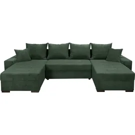 Collection AB Wohnlandschaft Cord 3-Sitzer Flaschengrün