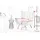 KAWOLA Iva Cord-Stoff 90 x 112 x 94 cm rosa