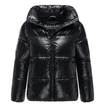 Marikoo Damen Winter Steppjacke gesteppt Anorak Puffer Jacket Winterjacke hochschließender Kragen & Reißverschluss Hazalee
