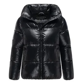 Marikoo Damen Winter Steppjacke gesteppt Anorak Puffer Jacket Winterjacke hochschließender Kragen & Reißverschluss Hazalee
