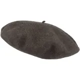 Breiter - große Damen Baskenmütze Damenmütze Wollmütze Frauen Mütze 100% Wolle - 29 cm Durchmesser weich - Einheitsgröße