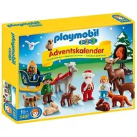 PLAYMOBIL 1.2.3.  Adventskalender 2017 Waldweihnacht - Bunt