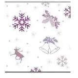 Ursus Transparentpapier 115 g/qm A4 25 Blatt Classic Christmas flieder/brombeer