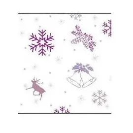 Ursus Transparentpapier 115 g/qm A4 25 Blatt Classic Christmas flieder/brombeer