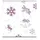Ursus Transparentpapier 115 g/qm A4 25 Blatt Classic Christmas flieder/brombeer