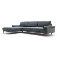 Hülsta-Sofa Ecksofa 450 Eckgarnitur Wohnlandschaft Sofa Stoff blau grau 320x178