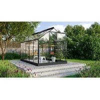 Vitavia Gewächshaus Triton 6200 Schwarz 6,2 m2 inkl. Fundament