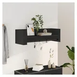 vidaXL Wandregal Schwarz 100x35x30,5 cm Holzwerkstoff