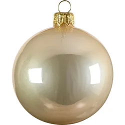 6 Weihnachtskugeln Glas mundgeblasen 6cm Christbaumkugeln glänzend Weihnachtsbaumkugeln Christbaumschmuck Weihnachtsbaumschmuck Perle