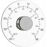 Fensterthermometer Für Drinnen Und Draußen, Keine Batterien Erforderlich, Transparentes Zifferblatt, Wetterthermometer, Präzise Messwerte Für Zuhause, Büro Und Terrasse