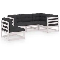 vidaXL 5-tlg Garten-Lounge-Set mit Kissen Kiefer Massivholz Modell 32