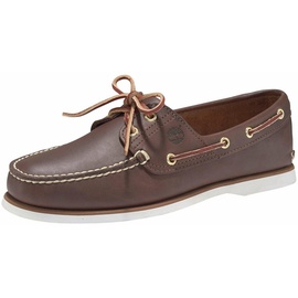 Timberland Mens Classic Boat Shoe brown, 10.5 Wide Fit