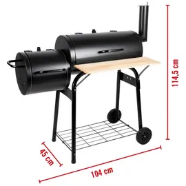BBQ Collection 2-in-1 Smoker schwarz