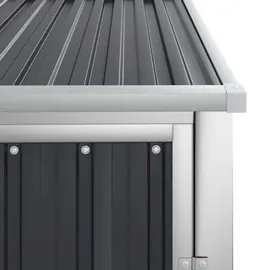vidaXL Metallgerätehaus 0,88 x 0,89 x 1,61 m anthrazit