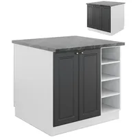 Vicco Kochinsel Fame-Line 90 x 82 x 82 cm Weiß