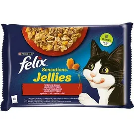 FELIX Sensations Countryside Jelly Geschmacksrichtungen mit Rind und Huhn 4x85g