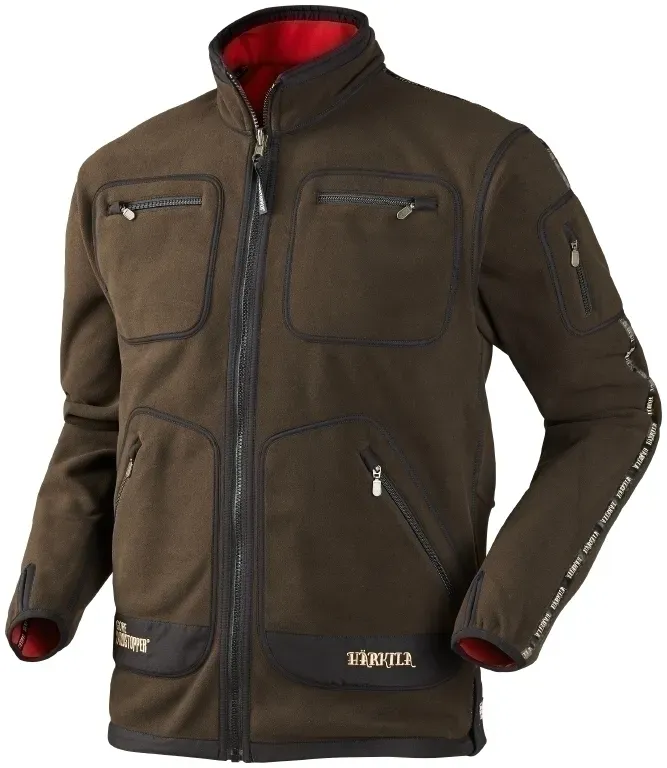 Härkila Herren Kamko Jagdfleecejacke - XXXL - brown/red