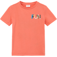 s.Oliver - T-Shirt, mit Rückenprint, Kinder, orange 116/122