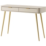 Selsey Oval Schminktisch mit Schubladen, 112 cm, Beige,
