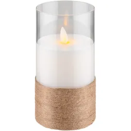 goobay LED-Echtwachs-Kerzen 3 St. weiß