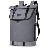 VESERI Rolltop Rucksack Damen Herren,Wasserdicht Laptop Rucksack für Reiser Lehrer,Modern Tagesrucksack