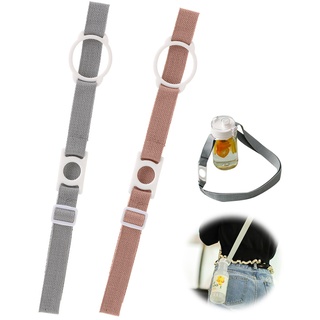 lemgyiamz Trinkflasche Schultergurt Universaler Wasserflaschen Träger - Wasserflasche Riemen Lanyard Wasserbecher Crossbody Universal Wasser Tragevorrichtung mit Verstellbarem, 2 Stück