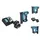 Makita DFN 350 RF Akku Stauchkopfnagler 18 V 15 - 35 mm mit 2 x 3,0 Ah Akkus + Ladegerät