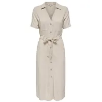 Only Damen Onlsiesta Ss Linen Bl Shirt Dress PNT, Moonbeam, - S