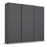 RAUCH "Kleiderschrank Schrank Garderobe Wäscheschrank Ankleide OTELI", grau (graumetallic), B:203cm H:229cm T:68cm, Holzwerkstoff, Schränke, Schwebetürenschrank, in verschiedenen Dekor- und Hochglanzfarben