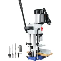 Tischstemmmaschine, 1/2 Ps, 1400 U/min, Tischbohrmaschine, 27,2 Kg Gewicht, Tischstemmmaschine, 13 Mm Spannfutterkapazität, Zum Innenschleifen, Bohren Und Schneiden Von Metall, Holzstemmen - Mophorn