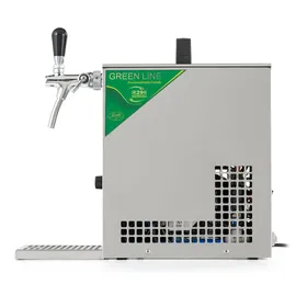 ich-zapfe Komplett Set - Bierzapfanlage, PYGMY 20/K mit Membranpumpe, 1-leitig Trockenkühlgerät aus Edelstahl, 25 Liter/h, Green Line,