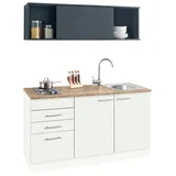 OPTIFIT Pantryküche »Mini«, Breite 150 cm, mit Kochfeld und Einbau-Spülbecken