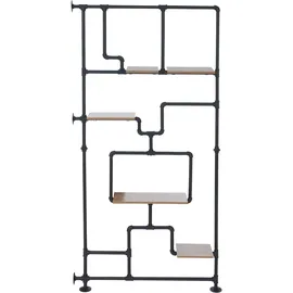 Mendler Raumteiler 203 x 100 x 20 cm Braun