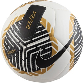 Nike Unisex Ball Pitch - Fa23, White/Black/Gold/Black, FB2978-102, 3