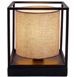 NÄVE Tischlampe Grau Schwarz
