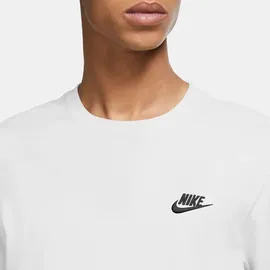 Nike Sportswear Club Langarm-T-Shirt Herren White/Black L