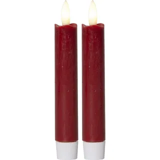 Star Trading LED-Kerzen 'Flamme' kurz, 2er Set,