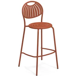 Emu Coupole Barhocker Metall - Ahorn Rot