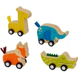 Die Spiegelburg Tier mit Rückziehmotor - Bunte Geschenke, sortiert