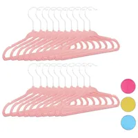 Relaxdays 40 x Kleiderbügel Kinder rosa