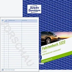 AVERY Zweckform Fahrtenbuch, Pkw mit Jahresabrechnung Formularbuch 1222