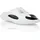 Plein Sport Flache Gummisandalen, Größe 44-45 in weiß, 0102 | white/black