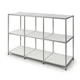 Floordirekt Concept Epure MK-018 Standregal 116 x 40 x 82 cm Weiß