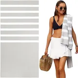 SummerSand Mikrofaser Strandtuch XL - Sandfrei, Kompakt und Schnelltrocknend - Ideal als Strandhandtuch, Badehandtuch, Reisehandtuch und Saunatuch - Microfaser Badetuch Groß 160 x 80cm - Grau