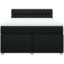 vidaXL Boxspringbett 140 x 200 cm Schwarz