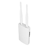 Topiky 4G CPE WLAN Router für den Außenbereich, 4G LTE CPE SIM Karten WLAN Router, 4G LTE CPE Router mit 3FF Micro SIM Karte, Entsperrter 4G WLAN Router mit Externen Antennen (EU-Stecker)