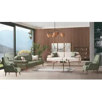 gowoll Polstergarnitur 3 Sitzer Sofa mit Schlaffunktion Mechanismus Schlafsofa Sitzgruppe grün