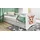 WFL GROUP Jugendbett Emily 70 x 140 cm Kiefer weiß dunkelorange