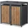ML-Design Mülltonnenbox 2er 132 x 80 x 124 cm braun